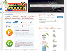 Tablet Screenshot of mobiles2money.co.uk